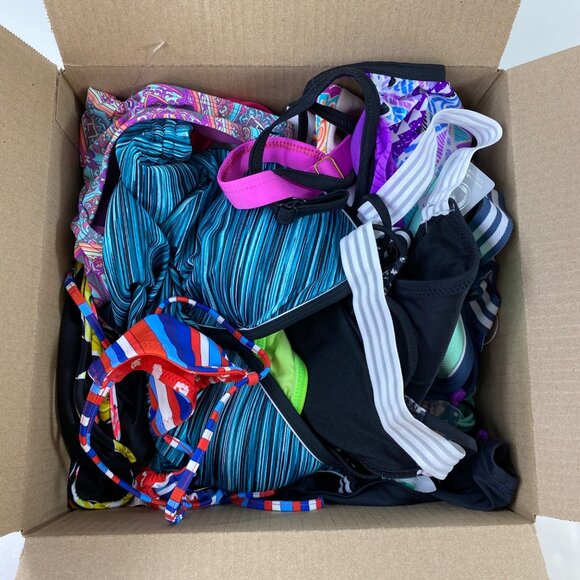 Reseller Bundle Womens Swimsuit Variety Mixed Sizes Styles 17 Piece Bundle Box A - Picture 6 of 7
